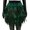 Green, variant on Festival Faux Feather Skirt Punk Gothic Style Hand-Stitched Design Stage Performance Punk Gothic Mini Short Skirt