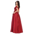 thumbnail image 2 of Off The Shoulder Long Ballroom Classy Dress, 2 of 4