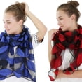 thumbnail image 1 of Scarf Women's Long Shawl Autumn and Winter High-quality Organza Lady Elegant Hijab Wraps, 1 of 7