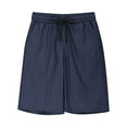 thumbnail image 5 of Mgmyaa Men's Casual Shorts Elastic Waist Drawstring Lightweight Outdoor Summer Beach Shorts with Pockets Hiking Shorts, 5 of 5