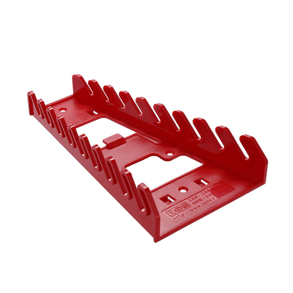 9 Wrench Organizer Storage Rack Sorter Box Tool Holder Rail Toolbox