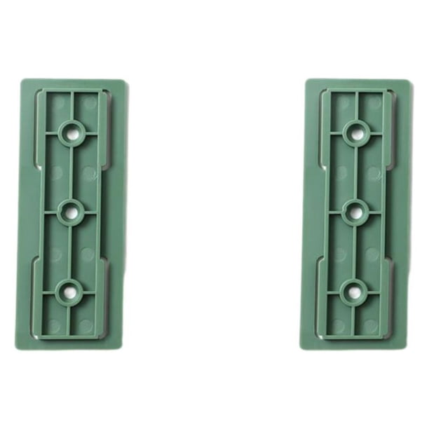 Bearachild Estante de almacenamiento Soporte de pared para colgar Mano de obra fina Suministros para el hogar Verde 2Conjunto