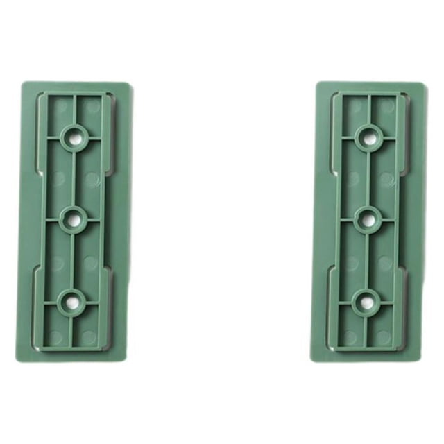 Cateissary Estante de almacenamiento Montaje colgante Soporte de pared Mano de obra fina Instalación práctica Accesorios para el hogar Verde 2Conjunto