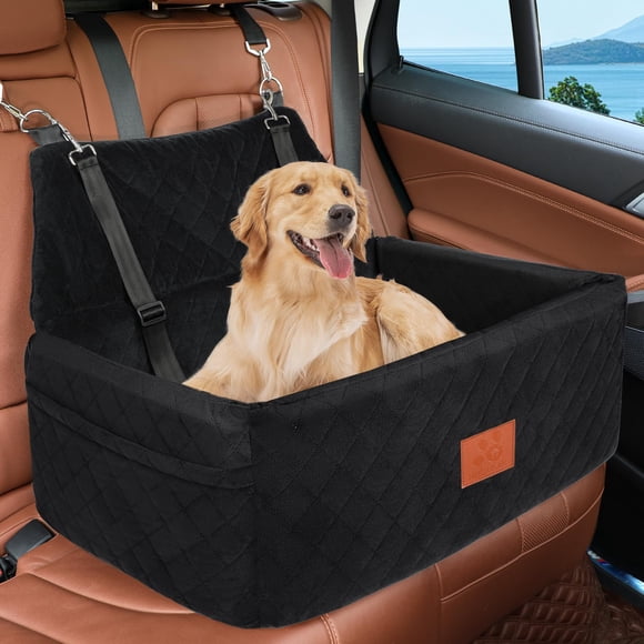 Asiento de coche para perro NEEZUKAR grande 75x51x51 cm, elevador lavable