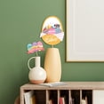 thumbnail image 4 of RKSTN Paper insertion fl ag 20pcs Easter Vase Plugin Set Egg Rabbits Desktop Decoration Vase Insert Cards room decor, 4 of 6
