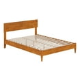 thumbnail image 2 of AFI Aria Full Modern Solid Wood Low Profile Platform Bed, Light Toffee, 2 of 13