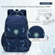 thumbnail image 4 of Mochila escolar HANXIUCAO para niños resistente al agua negra, 4 of 6
