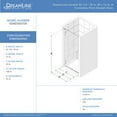 thumbnail image 6 of DreamLine Ascend 35 1/4-36 in. W x 72 in. H Frameless Pivot Shower Door in Oil Rubbed Bronze, 6 of 6