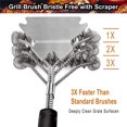 thumbnail image 4 of barbeque scraper barbeque grill scraper BBQ grill brush BBQ grill scraper brush grill scraper wire brush, 4 of 9