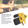 thumbnail image 3 of Pestaña de Dedo de Tiro con Arco Equipo de Protección de Dedo de aleación de Aluminio de Cuero Genuino para Competitiva de Arco Recurvo ANGGREK  Otros, 3 of 8