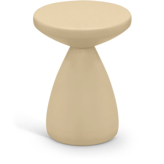 Meridian Furniture Anika Beige Iron Side Table