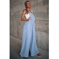 thumbnail image 5 of utcoco Women's Casual Loose Denim Overalls Adjustable Strap Wide Leg Bib Jean Overalls Jumpsuit with Pockets, 5 of 6