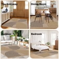 thumbnail image 6 of Artnice Modern Rainbow Area Rugs, 5x7 Easy Jute Rugs for Living Room, Indoor Outdoor Rugs, Non Slip Carpet Rugs for Dining Room, Home Decor, 6 of 12