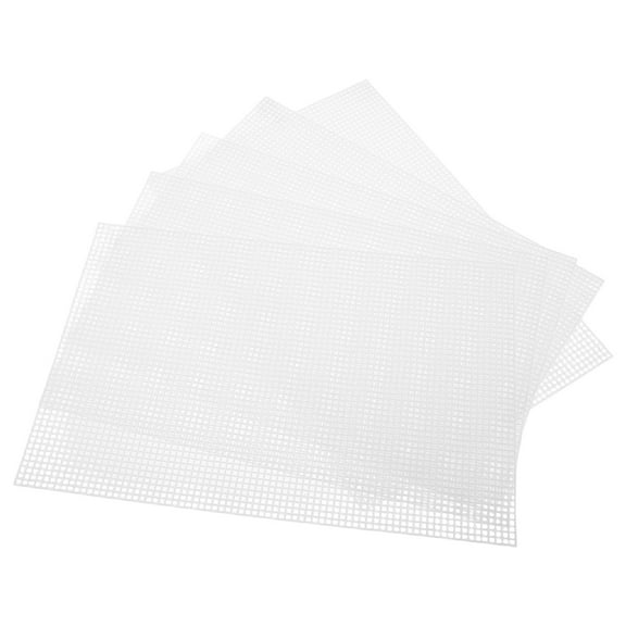 OFFIGAM White Plastic Mesh Sheets for Embroidery and Crafting, Versatile Use for Projects