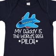 thumbnail image 4 of Inktastic Daddy is Worlds Best Pilot Airplane Childs Boys or Girls Baby Bodysuit, 4 of 5