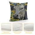 thumbnail image 4 of PRATYUS Sunflower Throw Pillow Cover for Kids Girls Boys,Rustic Milk Cow Cushion Case Yellow Floral Cushion Cover Bohemian Flowers Accent Pillow Case Wildlife Farmhouse,Yellow Blue White, 4 of 5