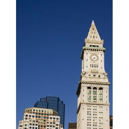 Bostons Custom House - Custom House, Financial District, Boston, Massachusetts, USA Print Wall Art By Amanda Hall