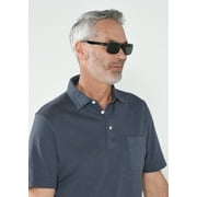 Solar Shield Dioptics Unisex Rectangle Fashion Sunglasses Gunmetal