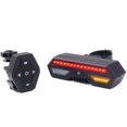 thumbnail image 1 of Luz trasera de bicicleta Fiudx con carga USB señal de giro luz de freno, 1 of 4