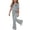 Gray, variant on BXJX Girls Outfit Sets Size 8 T, 2PC Short Sleeve Holiday Crew Neck T-Shirts and Flare Pants Sets Black