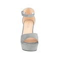 thumbnail image 4 of Women Platform Chunky Heeled Sandals Ankle Strap Sexy Open Toe Heels Chunky Block Platform Wedge Sandals, 4 of 5