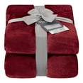 thumbnail image 2 of Better Homes & Gardens Luxury Velvet Plush Blanket, Twin, Red, 2 of 5
