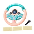 thumbnail image 3 of Volante de juguete para niños, controlador de conducción simulado, volante portátil, juego de coche para niños, juguete con sonido para niños pequeños Rosa, 3 of 8