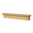thumbnail image 2 of Pearl Mantels Savannah Transitional Premium Pine Wood Mantel Shelf, Unfinished, Paint And Stain Grade, 48"L x 9"D x 9"H, 2 of 5