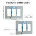 thumbnail image 3 of Blue Tulip Switch Cover Decorative Wall Plate 3-Gang Screwless Standard Size, 3 of 5