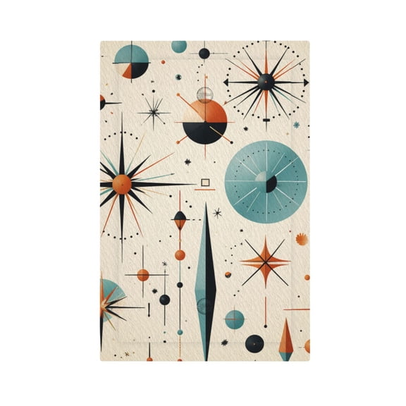 Star Retro Mid Century Vintage Atomic Art Light Switch Cover Decorator No Device Blank Wall Plate 1-Gang Receptacle Outlet Decor