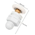 thumbnail image 2 of HEALEEP 6Pcs Shower Door Roller White Metal Kit for Noise Reduction in Shower Room Use, 2 of 8