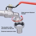thumbnail image 3 of Robinet d'écoulement IBC 3/4 avec Raccord de Tuyau et Adaptateur, Filetage Grossier S60X6 Adaptador de depósito de vidange IBC para Robinet Cuve 1000L, 3 of 5