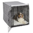 thumbnail image 1 of MPPMidwest Dog Crate Cover Quiet Time Private Secure Comfort Cool Grey Pattern (42"), 1 of 1