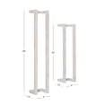thumbnail image 3 of Powell Janelle Wall-Mounted Bathroom Towel Rack, Set of 2, White, 3 of 11