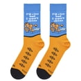 thumbnail image 6 of Cool Socks, Garfield Cartoon Character Men's Fun Novelty Crew Socks, 6 of 6