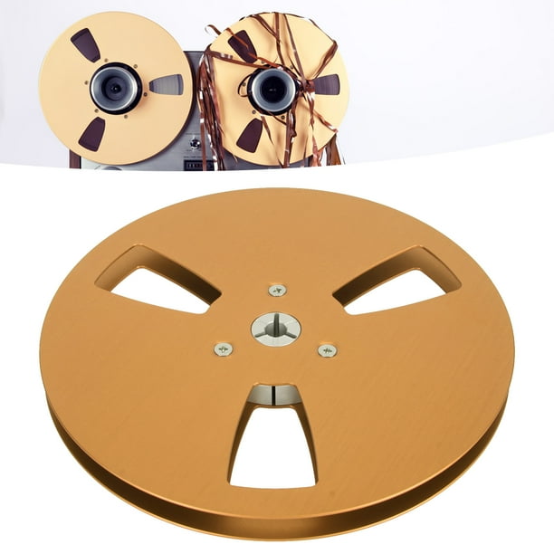 Carrete De Cinta Vacía De 7 Pulgadas Real 1/4 Pulgadas De aleación De Aluminio Nab Bida De 3 Orificios De Agujeros De Resistencia Al Viento Para Que El Carrete El Reproductor De