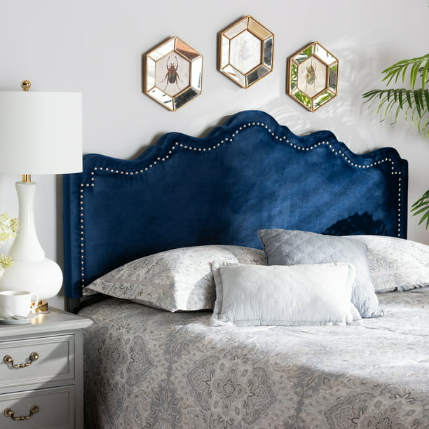 Baxton Studio Nadeen Modern And, Royal Blue Headboard Bedroom Ideas