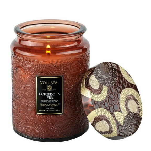 Voluspa Forbidden Fig Large Jar Candle 18 oz.