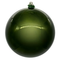 Vickerman 4.75" Juniper Pearl UV Drilled Ball Ornament, 4 per bag.