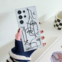 Allytechgroup Soft Shell Case for Galaxy A13 4G, Slim Back Cover Shockproof Anti-Scratch Fashion Pattern Phone Case for Samsung Galaxy A13 4G, Face