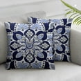 thumbnail image 3 of BANET  Mexican Talavera Throw Pillow Covers Retro Mexico Ethnic Square Pillowcases Cushion Cover for Room Sofa Chair Bed Home Decor Set of 2 12x12in, 3 of 7