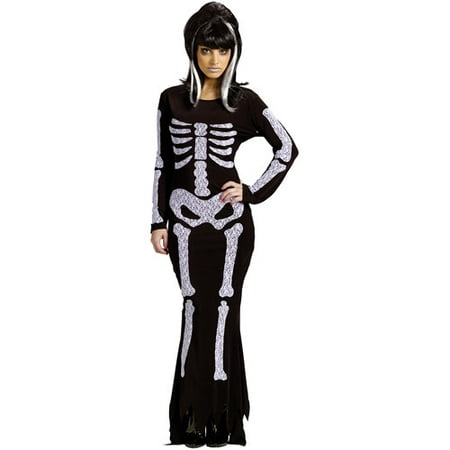 Skeleton Gown Adult Halloween Costume