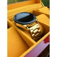 thumbnail image 3 of DE Billas Luxury Galaxy Watch 3 45mm 24K Gold Stainless Steel Case with Black Leather Band, 3 of 5