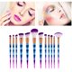 thumbnail image 3 of 12 Uds. De brochas de maquillaje portátiles, brocha para polvos sueltos para base de maquillaje y cara de viaje Likrtyny cuidado belleza, 3 of 9