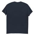 thumbnail image 2 of Beard Length Ruler T-shirt Growth Chart Joke Gift Men's Funny Mens classic tee (Navy, L), 2 of 2