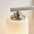 thumbnail image 2 of KAWOTI 3-Light Dimmable Bathroom Vanity Light with Frosted White Glass Brushed Nickel, 2 of 7
