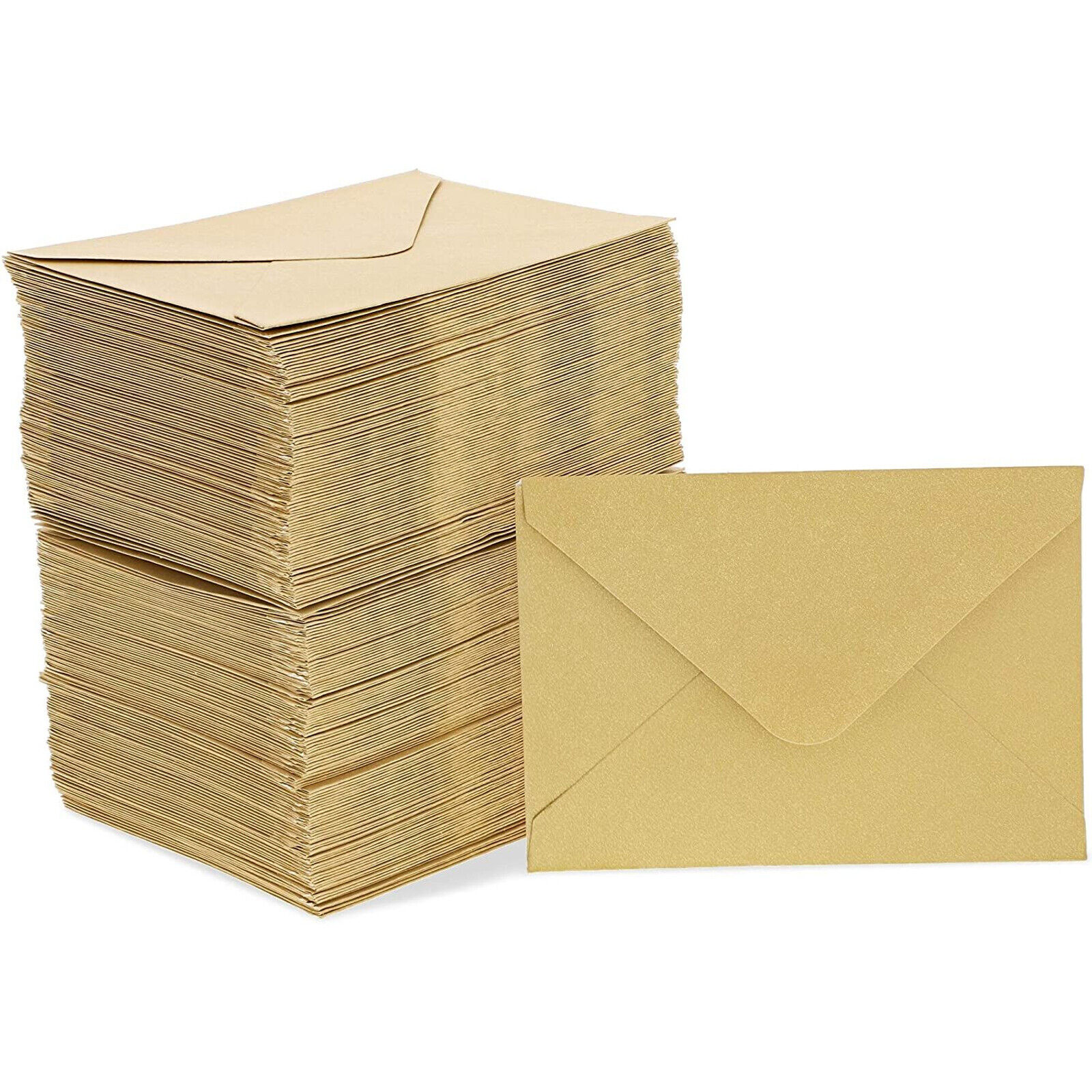 200x Gold Mini Gift Card Holder Envelopes for Greetings Wedding