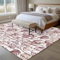 thumbnail image 5 of Area Rug 60×96in, Summer Ocean Red Starfish Shell Floor Carpet Living Room Rug, Vintage Marine Life Non-Slip Welcome Mat Indoor Rugs for Bedroom Dining Room, 5 of 9