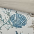 thumbnail image 3 of Madison Park Pebble Beach 6 Piece King/Cal King Cotton Sateen Duvet Cover Set Aqua, 3 of 6
