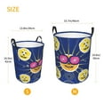 thumbnail image 6 of YFYANG Waterproof Laundry Hamper, Pumpkin Face Smile Laundry Basket Oxford Fabric with Handle Foldable, M, 6 of 8